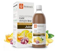 Krishna's Herbal & Ayurveda Cholesterol Care Juice - 1000 ml | Contains Honey with Apple Cider Ginger Garlic, Sugar Free, Helps in Digestion Heart Health, Health Drink, Made in India