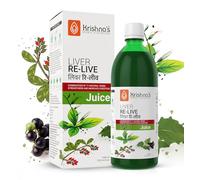 KRISHNA'S HERBAL & AYURVEDA Liver Re-Live Juice 1000 ml | Foie sain | Rajeunisseur naturel | Renforce le système digestif | Bonté de 11 herbes puissantes comme Makoy, Harshringar, Daru Haridra | Jus