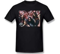 Krisiun Men's Basic Short Sleeve T-Shirt Black Manches Courtes(Small)