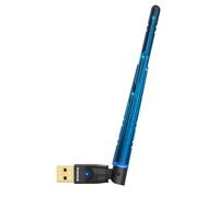 Krisnorey Adaptateur USB Bluetooth 5.4 amélioré pour PC, dongle USB sans | Antenne longue portée 5dBi pour Windows 11/10/8.1 ordinateur portable Linux de bureau, prise et paire de clavier, souris