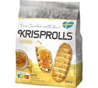 KRISPROLLS Pain Dorés 240g : Le craquant suédois à savourer à tout moment de la journée ! - Lot De 4 - Vendu Par Lot