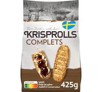 KRISPROLL'S - Petits Pains Grillés Complets, Texture Croustillante et Saveur Authentique (400g) - Le Lot De 4