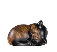 Kriss Art Urnes pour animaux de compagnie Urne funéraire en résine pour chat endormi Urnes chat pour cendres Petite Urne Animale…