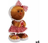 Krist+ Boucle rouge Décoration de biscuits figure polystyrène 19 x 33 x 15 cm (4 pièces)