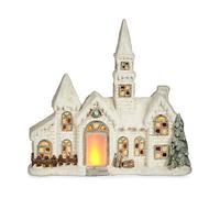 Krist+Christmas Figurine décorative Lampe d'intérieur LED 11 x 47,5 x 49 cm White Polyrésine