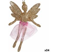 Krist+ Fée de Noël Champagne scintillant Ornement en plastique 8 x 12 x 5 cm (24 pièces)
