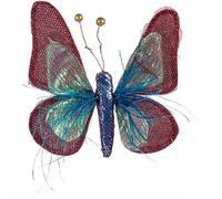 Krist+ Figurine décorative Papillon Bleu Rose 14 x 3 x 18 cm (8 unités)