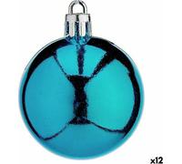 Krist+ Set de boules de Noël bleu plastique 5 x 6 x 5 x 5 cm (12 pièces) - - Brand EAN : 4899888649083