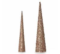 Krist+ Set de Figurines cônes Paillettes Bronze doré (4 unités)