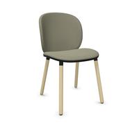 KRISTALIA chaise avec dossier petit et piètement en bois DUA (Cat. F - Tissu et bois de hêtre massif)