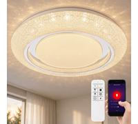 Kristallleuchte Luminaire de Salon Plafonnier Tdc Sterneneffekt LED Dimmer Smart