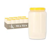 KRISTEN Lot de 10 bougies de cimetière blanches longue durée (72 heures) - Bougies funéraires - Bougies commémoratives