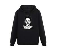 Kristen Stewart Fuck You Hoody Unisex Ptinted Hoodies Long Sleeve Men's Hooded with Pocket Black XXL