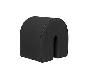 Kristina Dam Studio Pouf Curved cuir black