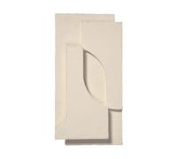 Kristina Dam Studio Serif Relief décoration murale S Off white