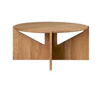 Kristina Dam Studio Table basse Simple XL Ø78 cm Chêne laqué chaud