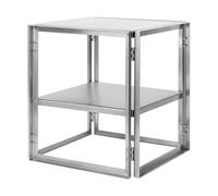 Kristina Dam Studio Table d’appoint pliable 40x40 cm Acier inoxydable brossé