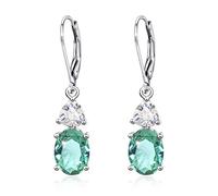 KristLand Boucles D'oreilles Leverback Plaqué Or Avec Des Pierres De Zircone Cubique Scintillantes Bijoux à Porter Tous Les Jours Noël Cadeaux Femmes Dames Fille