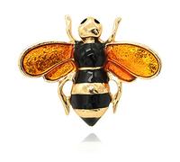 KristLand Broche De Abeilles Scarabée Vintage Broche Insectes Mignons épingles émail avec Cristal Broches Corsages Accessoires Bijoux Cadeaux Vêtements
