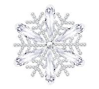 KristLand Broche De Fleur De Cristal Broche De Mariée Art Déco Vintage Flocon De Neige Mariage Fiançailles Fête Demoiselle d'honneur Noël écharpe Cadeau pour Femme