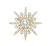 KristLand Broches étoiles Broches Corsages avec Cristal Platine Plaqué Broches De Vêtements Accessoires Bijoux Cadeaux pour Femmes Dames