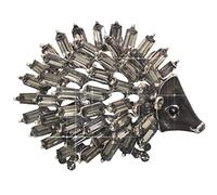 KristLand Vintage Animal Broche Tout Cristal Hérisson Broche épingle Corsage Art Décoratif Vintage Mignon Chien Broche épingle Fête Cadeaux pour Femmes Hommes