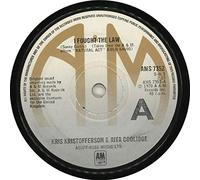 Kristofferson, Kris and Rita Coolidge - I FOUGHT THE LAW 7" (45) UK A&M 1978 PRO B/W HOOLA HOOP (AMS7352) RADIO STATION WRITING ON LABEL