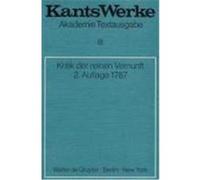 Kritik der reinen Vernunft Kant, Immanuel (Auteur)
