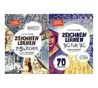 Kritzelpixel-Set: "Zeichnen lernen in 5 Wochen" + "Zeichnen lernen Tag für Tag"