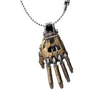 KRJGOERG 1 collier créatif articulé mobile avec pendentif main de robot mécanique bionique avec chaîne pour homme et femme, 1.0*1.0*1.0