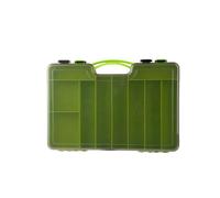 KRJGOERG Double-Couche Grande capacité boîte à appâts Moulinet de pêche boîte de Rangement avec Serrure de pêche Organisateur Facile à Stocker et protéger l'équipement de pêche