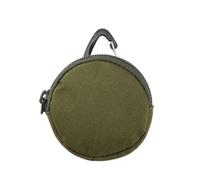 KRJGOERG Étui pour écouteurs tactiques de sport et d'extérieur à suspendre - Mini porte-monnaie rond - Rangement simple et tendance, Vert, 1.0*1.0*1.0