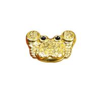 KRJGOERG Fengshui Porte-monnaie en forme de crabe porte-bonheur avec richesse quotidienne pour la stabilité financière