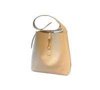 KRJGOERG Sac à bandoulière élégant en cuir souple, grande capacité, sac seau à bandoulière, sac fourre-tout simple et tendance pour femme, cadeaux, beige, 32.0*12.0*32.0