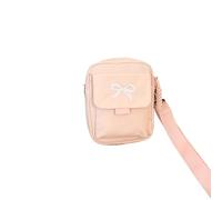 KRJGOERG Sac à bandoulière tendance avec nœud pour femme - Sangle réglable - Couleur unie - Pour le sport quotidien - Sacs à main et sacs à main, rose, 1.0*1.0*1.0