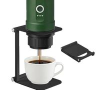 KRJGOERG Verser sur goutteur Stand, portable et pliable Machine à expresso Stand avec Outin, Stand de café de bureau avec base, adapté pour le bureau, la maison, le camping