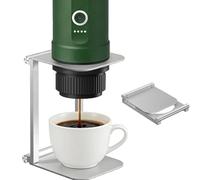 KRJGOERG Verser sur goutteur Stand, portable et pliable Machine à expresso Stand avec Outin, Stand de café de bureau avec base, adapté pour le bureau, la maison, le camping