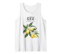 Krk Lemon Art Croate Lover Croatie Mer Adriatique Débardeur