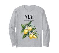 Krk Lemon Art Croate Lover Croatie Mer Adriatique Manche Longue
