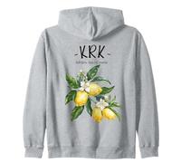 Krk Lemon Art Croate Lover Croatie Mer Adriatique Sweat à Capuche