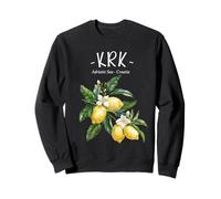 Krk Lemon Art Croate Lover Croatie Mer Adriatique Sweatshirt