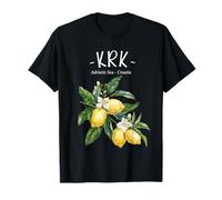 Krk Lemon Art Croate Lover Croatie Mer Adriatique T-Shirt