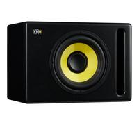 Caisson de Basses Actif Noir de Studio KRK S10.4 - Subwoofer d'une Puissance de 160W - SPL Max 117dB - Contrôles Avancés et Connectivité Étendue, Bypass avec footswitch optionnel