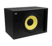 KRK S12.4 - Caisson de Basses Actif Noir - Subwoofer Actif - Puissance 220 W - 120 dB SPL - Contrôles Avancés - Connectivité Étendue - Studio, Home Studio