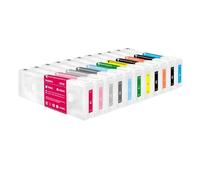 KRLAZdN 11 Cartouches à Encre Rechargeables vides compatibles Couleurs Compatible avec T8041 T8049 Compatible avec SureColor P6000 P7000 P8000 P9000(T804A- Orange)