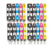 KRLAZdN 20 Cartouches d'encre compatibles PGI-570 CLI-571 MG5750 MG5751 MG5752 MG6850 MG6851 MG6852 TS6050 TS5050 5051