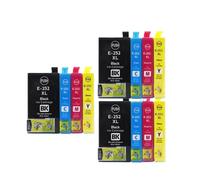 KRLAZdN Cartouche d'encre Compatible 252XL T252XL E-252XL 252 XL Compatible avec imprimantes série Workforce WF-3620 WF-3640 WF-7110 WF-7210 WF-7610 WF-7620 WF-7710 WF-7720(3 Set)