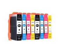 KRLAZdN Cartouche d'encre de Remplacement 364XL, Compatible avec Photosmart 5510 5515 5520 7520 B109a 6510 Deskjet 3070A 7510(364XL 2 x Set)