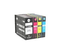 KRLAZdN Cartouche d'encre PGI-2400 XL, 8 pièces, MAXIFY IB4040 MB5040 MB5340 PGI2400 PGI2400 XL