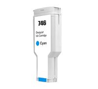 KRLAZdN Compatible avec la Cartouche d'encre 300ML Compatible avec HP746 746XL P2V82A P2V83A P2V80A P2V78A Compatible avec imprimante DesignJet Z6 Z9(746-C)